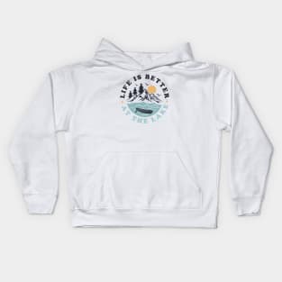 life is better at lake Kids Hoodie